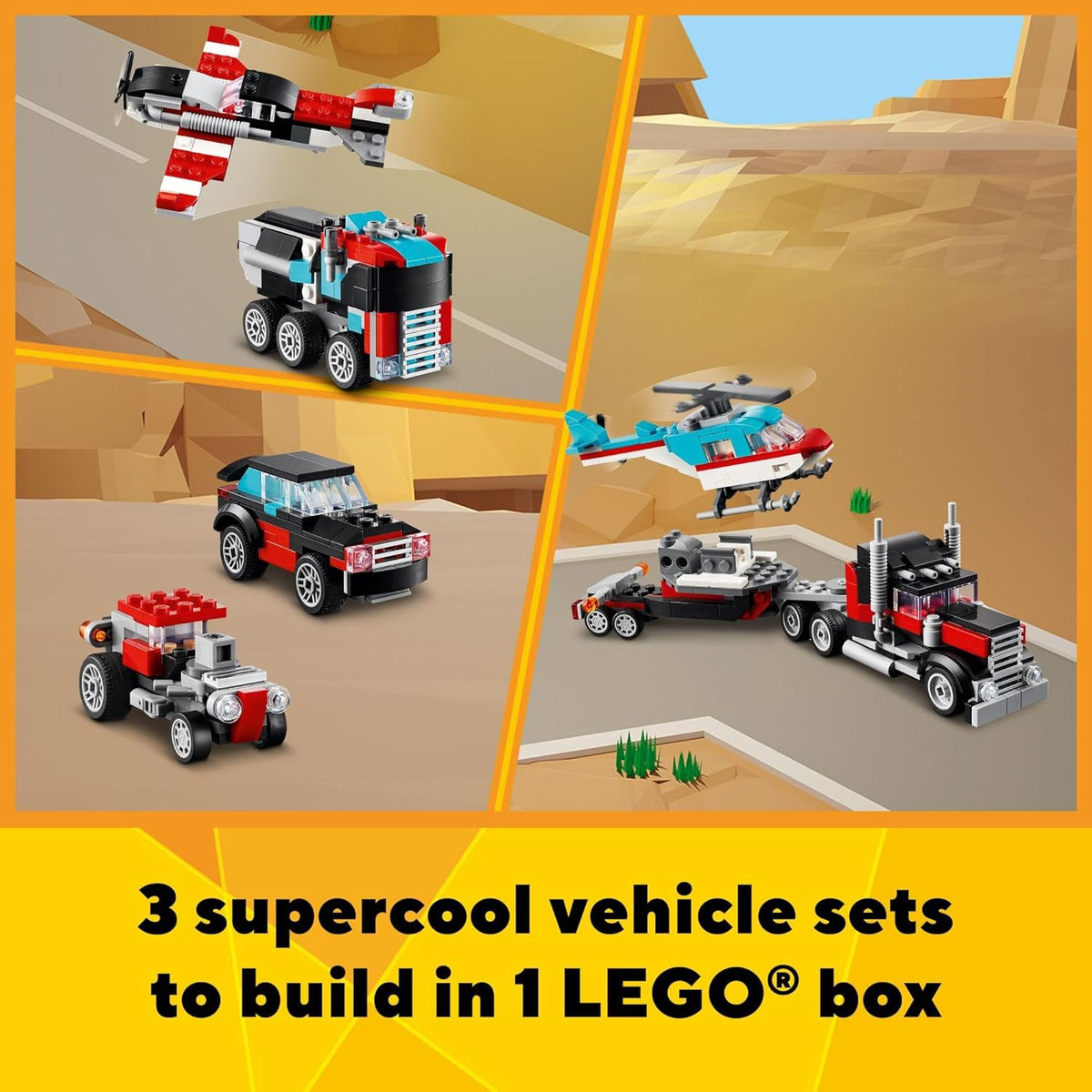 Lego 31146 - Creator Flatbed Truck with Helicopter – HUZZAH! Toys